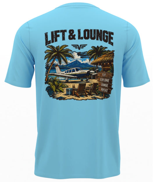 Planes & Palms | Aviation Performance Graphic Tee